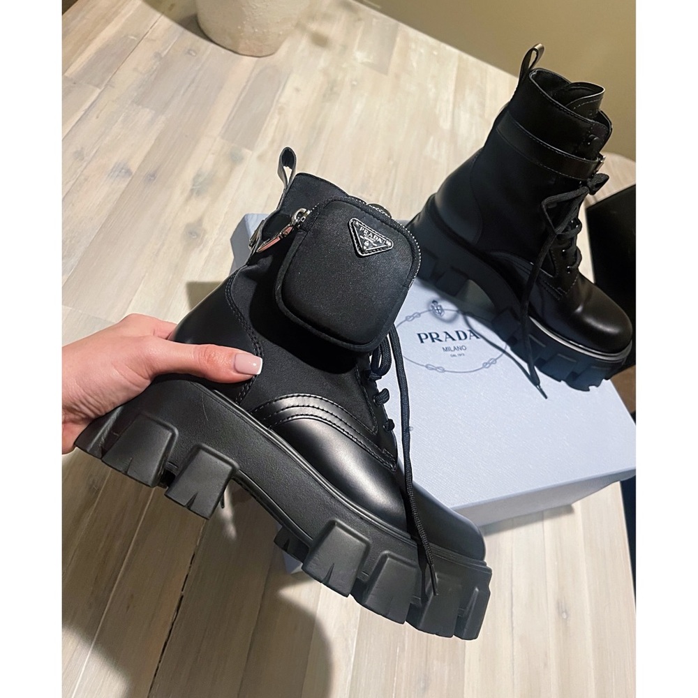 Prada Monolith Combat Boots